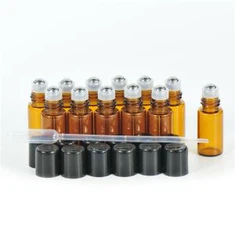 בקבוק זכוכית אמבר 3 מ"ל