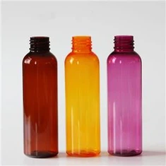 בקבוקי פלסטיק צבעוניים